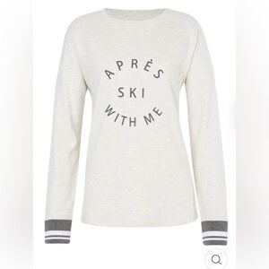 Fera Après Striped Cuffed Top